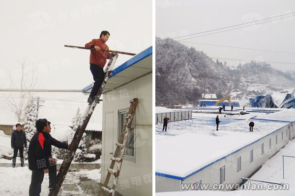 需安裝電伴熱帶化冰融雪的活動闆房