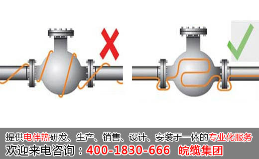 閥門的錯誤伴熱帶接線